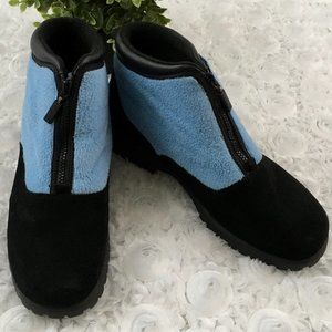 Sporto | Black + Blue Waterproof Polartec Boots